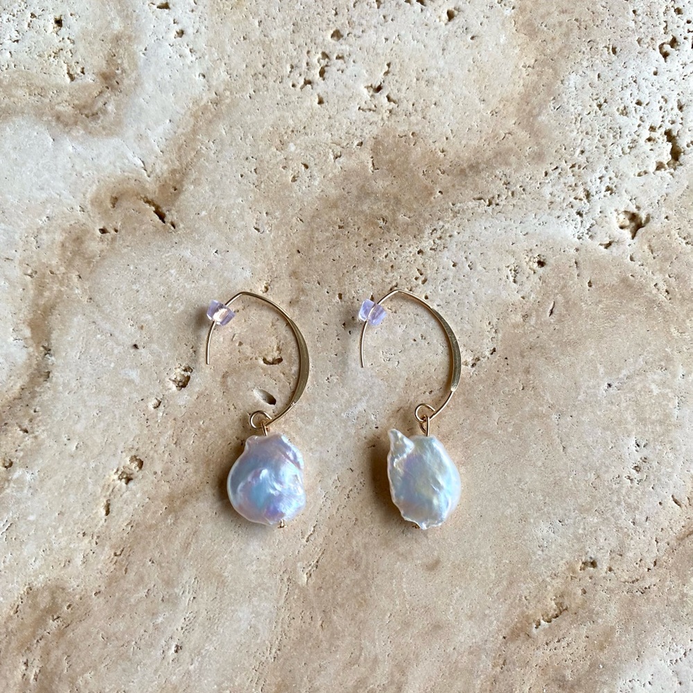 Pearl drop earrings